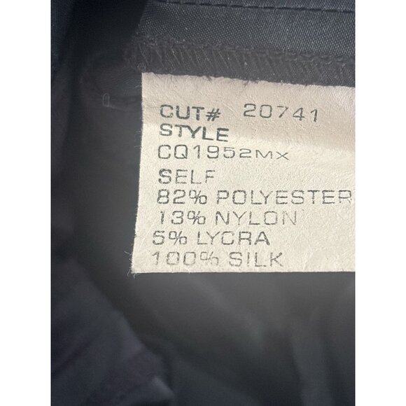 Vintage Tadashi Collection Black Draped Surplice Fit & Flare Cocktail Dress Wome - Picture 8 of 12